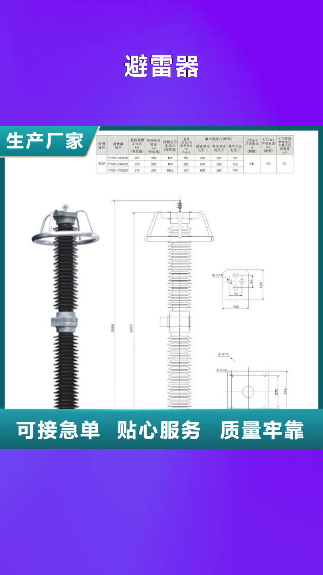 鹤壁【避雷器】,三相组合式避雷器产地货源